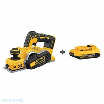 DEWALT Cordless Planer Kit 20V MAX Battery Plat, 58JL81