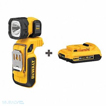 DEWALT RechargeableWorklightKit 20V MAXBattery, 58JL91