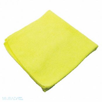 MICROFIBER TECHNOLOGIES Microfiber Cloth Lightweight 16x16 Yel, 58LC07