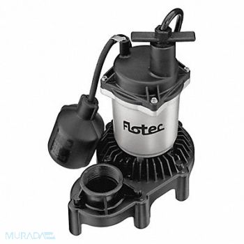 FLOTEC Sump Pump Zinc/Thermoplastic 1/3HP, 58MX85