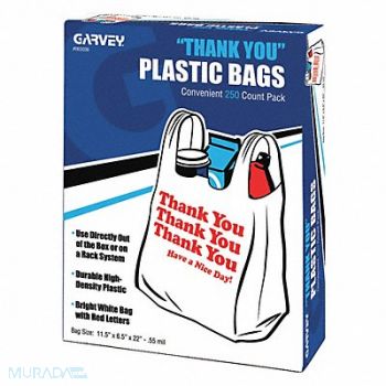 Garvey Plastic Shopping Bags PK250, 58NX45