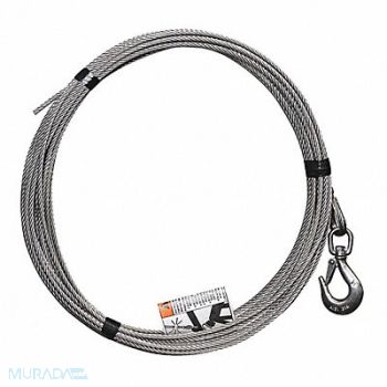 OZ LIFTING PRODUCTS Cable Assembly SS 3/16 x 90 ft, 58RH61