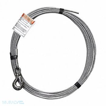 OZ LIFTING PRODUCTS Cable Assembly Galvanized 1/4 x 45 ft, 58RH62