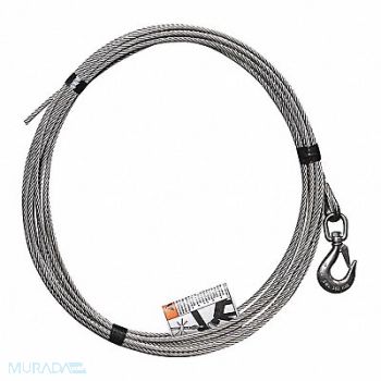 OZ LIFTING PRODUCTS Cable Assembly SS 1/4 x 45 ft, 58RH63