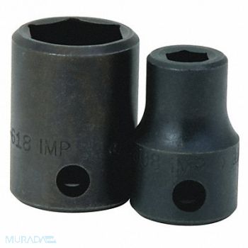 WILLIAMS Standard Impact Socket 1/2 D 6Pt 3/8, 58UG02