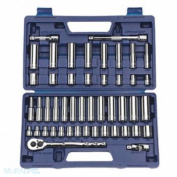 WILLIAMS Socket and Drive Tool Set 3/8 D 47pcs., 58TW30