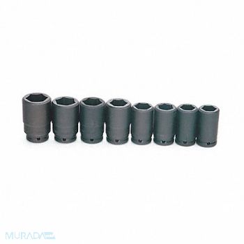WILLIAMS Impact Socket Set 3/4 D 6Pt 10 pcs. SAE, 58UJ43