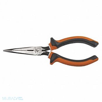 KLEIN TOOLS Long Nose Pliers Side Cutting Slim 7, 58UR89