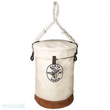 KLEIN TOOLS Leather Bottom Bucket with Top, 58UR99