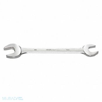 WILLIAMS Wrench Open End 3/8 x 7/16 Satin Chrome, 58XK10