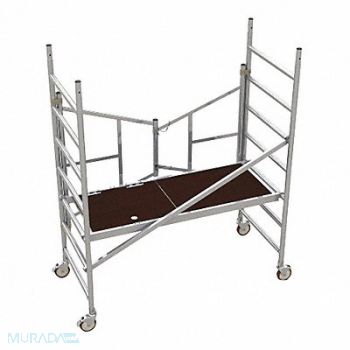 METALTECH Scaffold Tower Easy-Set Aluminum 6 ft., 58YT88