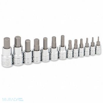 TITAN Hex Bit Socket Set Metric 13 pcs., 58ZR92
