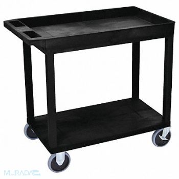 LUXOR Cart 1 Tub 1 Flat Shelf 18 x32, 58ZX88