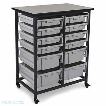 LUXOR Stackable Storage Bins (8 S 4 L), 58ZY89