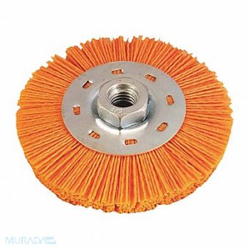NYALOX BY DICO Wheel Brush Orange 5/8-11 4-1/2, 592T50