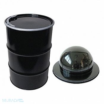 TOUGH GUY Trash Can Black 55 gal., 59JM33