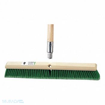 TOUGH GUY Push Broom 60 in Handle L 24 in Face, 59JM39