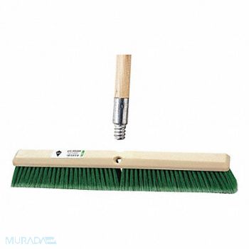 TOUGH GUY Push Broom 60 in Handle L 18 in Face, 59JM41