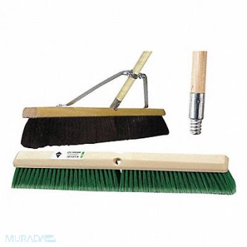 TOUGH GUY Push Broom 60 in Handle L 36 in Face, 59JM42