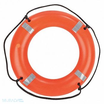 KENT SAFETY Ring Buoy Orange 30 in Dia, 59MF07