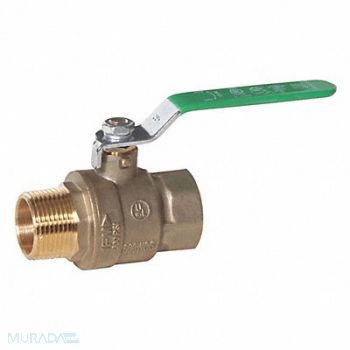 MIDWEST CONTROL Brass Ball Valve Lead-Free 1 MPT X FPT, 59PW66