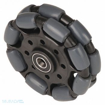 MAGLINER Replacement Wheel 250lb Blk Polyurethane, 59UY53