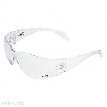 ERB SAFETY Safety Glasses Clr Frame Clr Bifocal 2.0, 59ZG04
