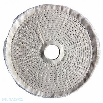 DAYTON Buffing Wheel Spiral Sewn 6 In Dia., 5A724