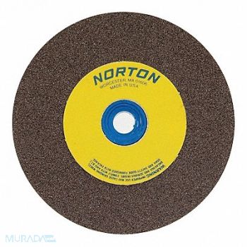 NORTON Grinding Wheel T1 8x3/4x1 AO 100/120 Brn, 4DDN5