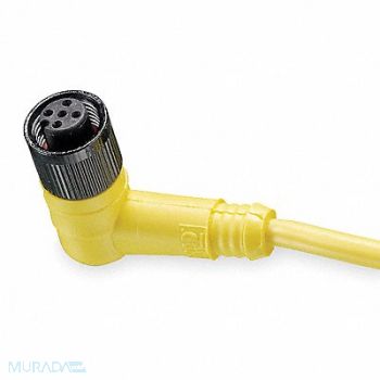 BRAD HARRISON Cordset 3 Pin Receptacle Female, 5AA69