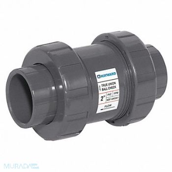 HAYWARD Union Check Valve PVC 2 FNPT x Socket, 5AAT4