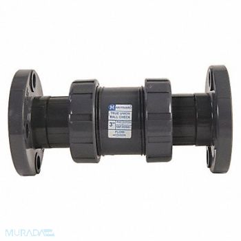 HAYWARD True Union Check Valve PVC 3 Flange, 5AAT9