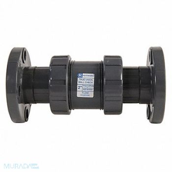 HAYWARD True Union Check Valve PVC 6 Flange, 5AAU3