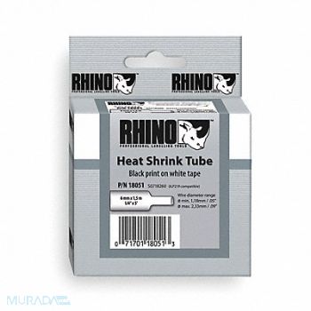 DYMO Heat Shrink Tube Label Black/White, 5AU18