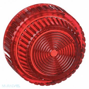 SCHNEIDER ELECTRIC Pilot Light Lens 30mm Red Plastic, 5B465