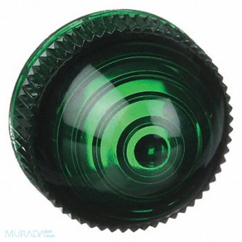 SCHNEIDER ELECTRIC Pilot Light Lens 30mm Green Plastic, 5B559