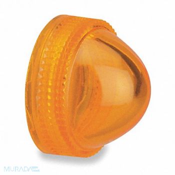 SCHNEIDER ELECTRIC Pilot Light Lens 30mm Amber Plastic, 5B575