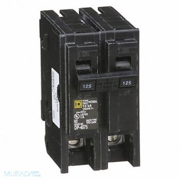 SQUARE D Circuit Breaker 125A Plug In 120/240V 2P, 5B681