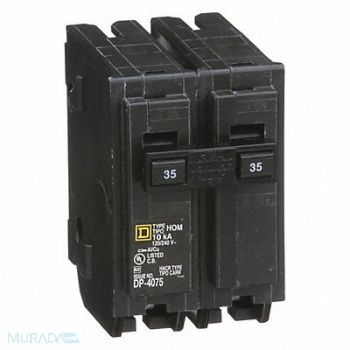 SQUARE D Circuit Breaker 35A Plug In 120/240V 2P, 5B685