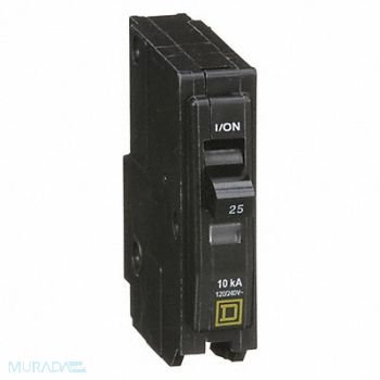 SQUARE D Circuit Breaker 25A Plug In 120/240V 1P, 5B723