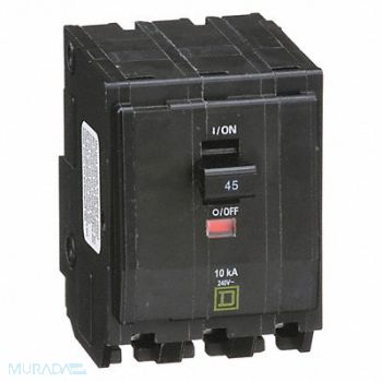 SQUARE D Circuit Breaker 45A Plug In 120/240V 3P, 5B762