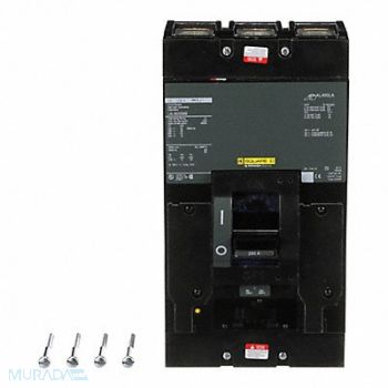 SQUARE D Circuit Breaker 250A 3P 600VAC LAL, 5B915