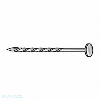 GRAINGER APPROVED H1791 Deck Nail Flat Galv 16d PK2640, 4NEY1