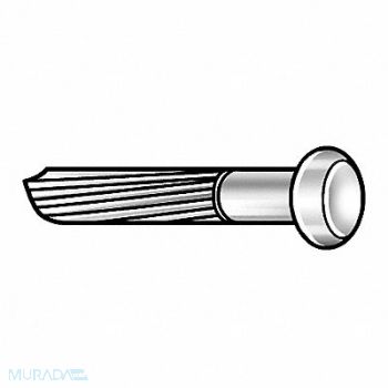 GRAINGER APPROVED H1804 Masonry Nail Fluted 2 1/2 L PK380, 4NFA8