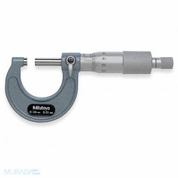 MITUTOYO Micrometer 0-25mm 0.01 Ratchet, 5C678