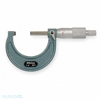 MITUTOYO Micrometer 1-2 In 0.001 Ratchet, 5C681