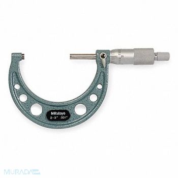 MITUTOYO Micrometer 2-3 In 0.001 Ratchet, 5C682