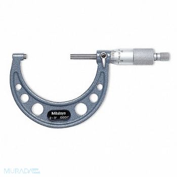 MITUTOYO Micrometer 0-1 In 0.0001 Ratchet, 5C688