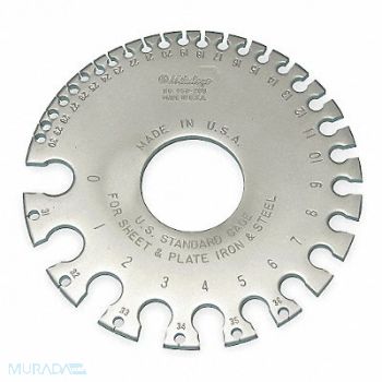 MITUTOYO Sheet Metal Thick Gauge Out Dia 3.325, 5C736