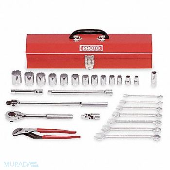 PROTO Skt Wrch St Chrm 12Pt 7/16 - 1 1/4in, 5C897